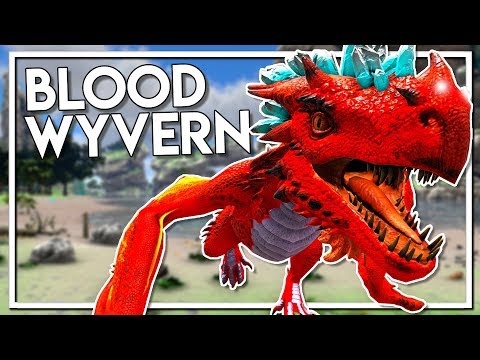 Ark: Survival Evolved - Taming a Blood Wyvern & Starting Base! (Jurassic Ark Mod)