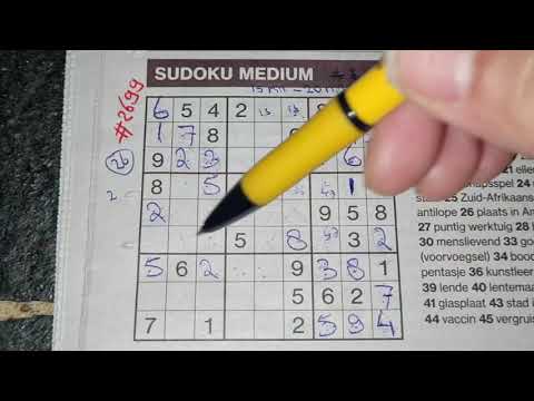 19th week Lockdown! (#2699) Medium Sudoku puzzle. 04-27-2021