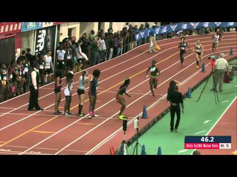 Girls 4x200m Prelim Heat 5 - New Balance Nationals Indoor 2014