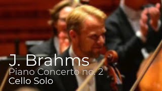 Brahms piano concerto no. 2 - cello solo