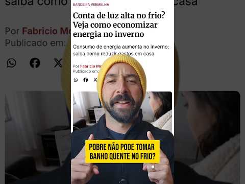 Banho de pobre no frio