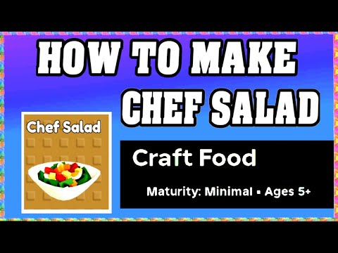 How To Make CHEF SALAD in CRAFT FOOD ROBLOX [Unlock New Recipe] [walkthrough]