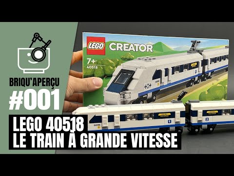 Vidéo LEGO Creator 40518 : Le train à grande vitesse