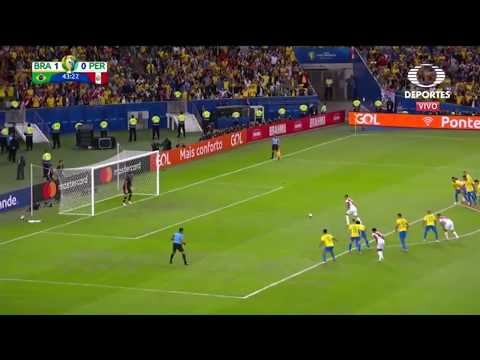 Gol De Perú| Paolo Guerrero| Brasil 1-1 Perú| Final Copa América