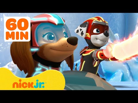 PAW Patrol Mighty Pups Use Their Super Powers! w/ Liberty & Marshall | 1 Hour Compilation | Nick Jr.
