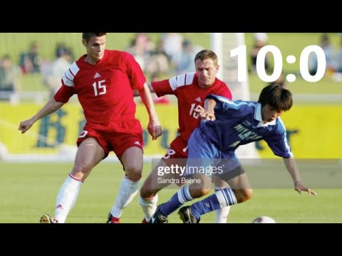 Miyazaki XI v. Deutschland (0:10) - Rudis Rumpelfußballer demütigen japanische Schuljungen  26.05.02