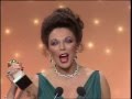 Joan Collins Wins Best Actress TV Series Drama Golden Globes 1983