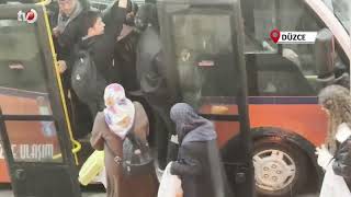 Düzcede Sağanak Yağış Vatandaşları Hazırlıksız Yakaladı