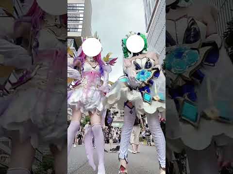 [绫音Ayane] 看似野辅联动，实则牛马乱送 #水晶玫瑰 #萨勒芬妮cos #漫展现场 #格温cos