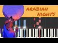 Arabian Nights  - Piano Tutorial - Aladdin