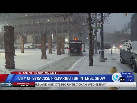 City of Syracuse prepares for intense snow