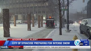 City of Syracuse prepares for intense snow
