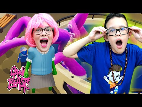 FOMOS PEGOS POR UM POLVO GIGANTE NO GANG BEASTS