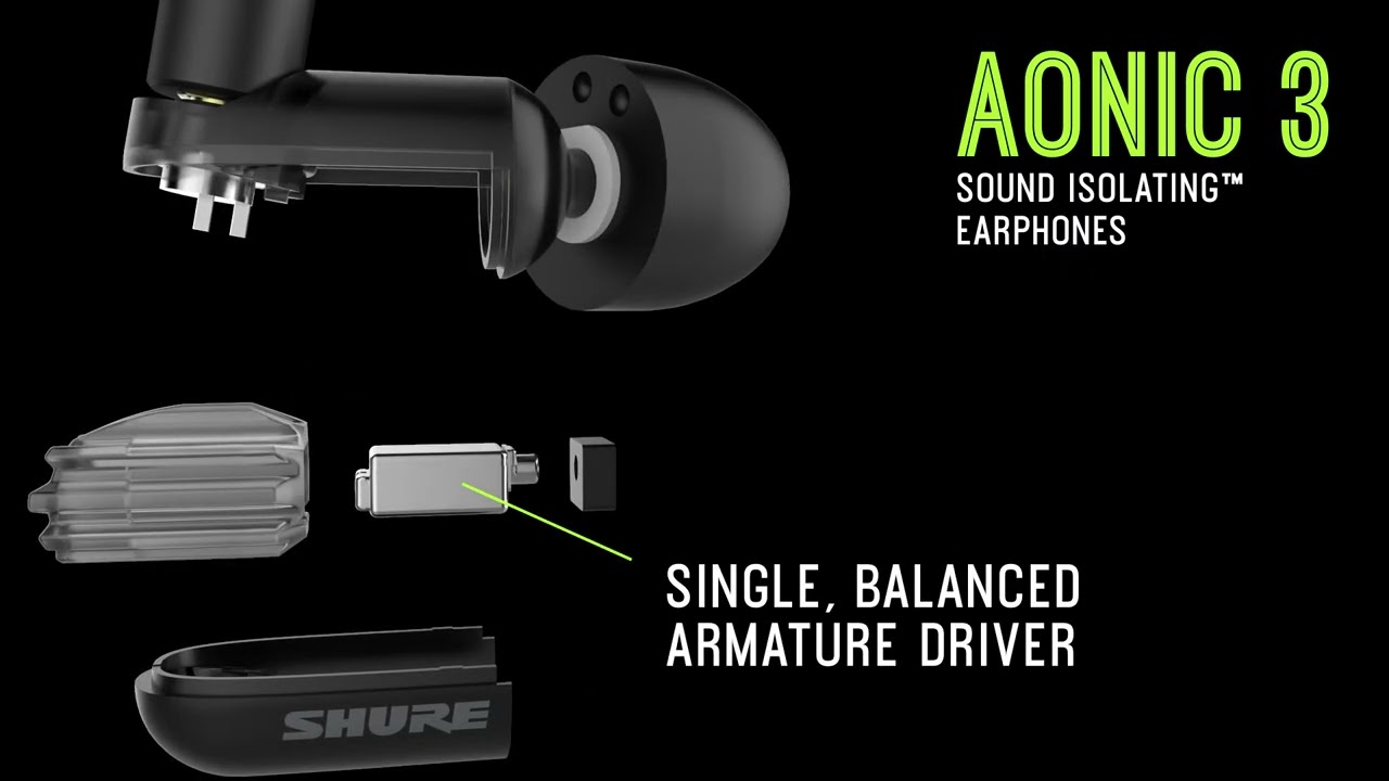AONIC 3-Sound Isolating™ Earphones - Shure USA