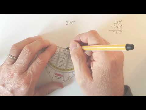 Überstumpfen Winkel zeichnen