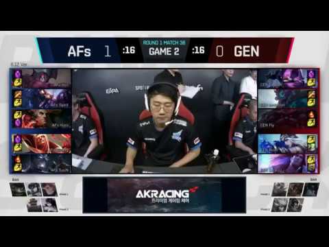 AFS (Kiin Aatrox) VS GEN (CuVee Kennen) Game 2 Highlights   2018 LCK Summer W3D6