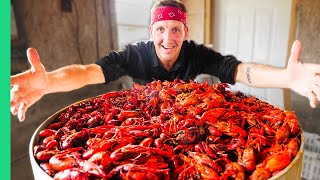 Boiling 10,000 Crawfish!!! Epic Louisiana Crawfish Throw Down in Cajun Country!!