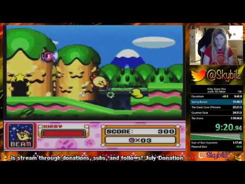 Kirby Super Star any% All Games, No Mixer in 1:16:33