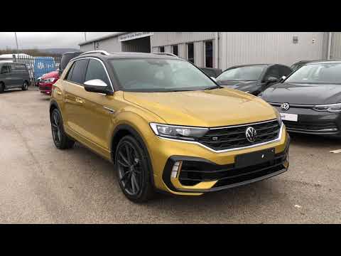 Volkswagen T-ROC 2.0TSI R DSG 4Motion Turmeric Yellow New Car | Wrexham Volkswagen