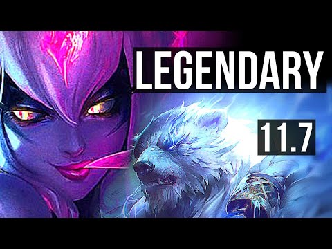 EVELYNN vs VOLIBEAR (JUNGLE) | 13/0/4, Legendary, 1100+ games, 900K mastery | KR Diamond | v11.7