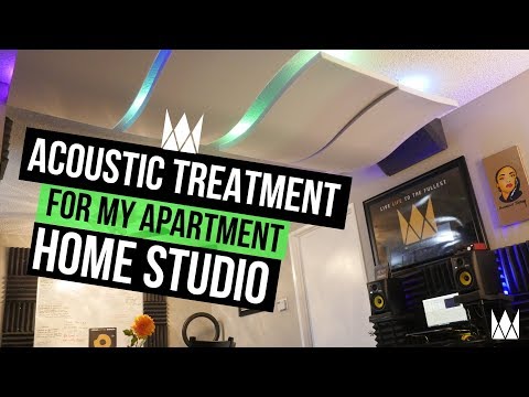 Acoustic Treatment for my Apartment Home Studio | Curtiss King Beats