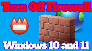 How to Turn Off Firewall in Windows 10 and 11 in 1 minute.