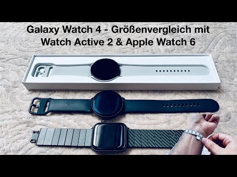 Galaxy Watch 4 Größenvergleich (deutsch)