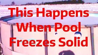 If I Buy Above Ground Pool - How Do I Winterize My Intex Style Above Ground Frame Pool?