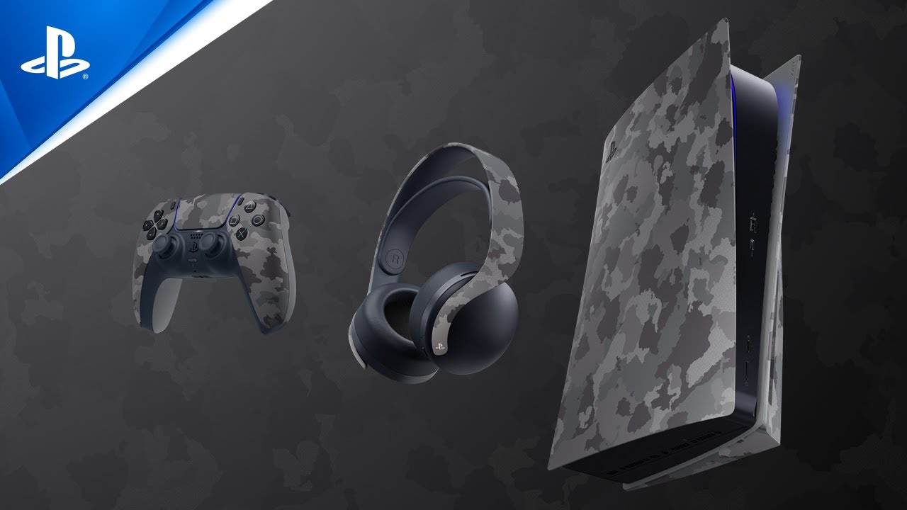 Sony - PlayStation 5 - DualSense Wireless Controller - Gray Camouflage