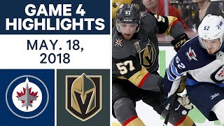 NHL Highlights | Jets vs. Golden Knights, Game 4 - May 18, 2018