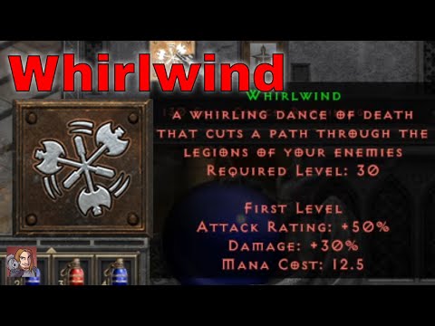D2R Skills & Abilities - Whirlwind (Barbarian, Combat Skills)