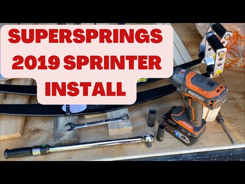 Super Springs installed on the sprinter van - DIY 👍