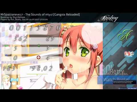 osu! ~ gangsta reloaded +HTRL [crazy jumps FC]