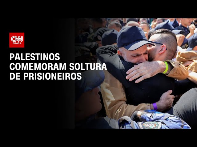 Palestinos comemoram chegada de primeiros prisioneiros libertados em Gaza | BASTIDORES CNN