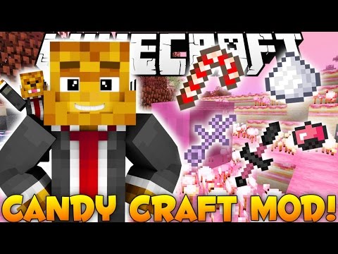 Minecraft EPIC CANDY WORLD Mod - More Candy, BOSSES, and Weapons - (CandyCraft) Mod Showcase