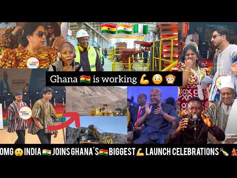 MASSIVE🔥JUBILATION💃IN GHANA🇬🇭AS INDIANS🇮🇳STORM GHANA'S BIGGEST REFINERY LAUNCH.