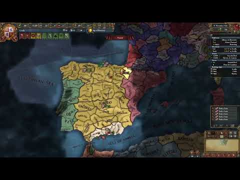 Eu4 Beginner 1.34 Walkthrough - Setting up - Castile/Spain #1