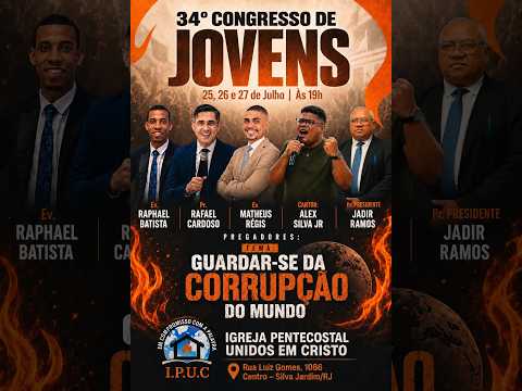 1º dia do 34º Congresso de Jovens IPUC SILVA JARDIM OFICIAL 25/04/2026