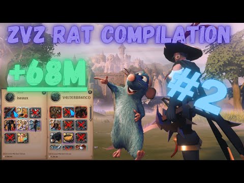 ZvZ Rat Compilation #2 | 68M Profit | Albion Online