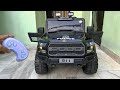 RC Police Jeep Unboxing Testing 2 4GHz Remote Control Ride On Jeep Shamshad Maker