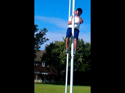 Justin bieber on a rugby post