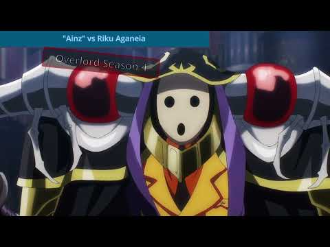 "Ainz" vs Riku The Platinum Dragon Lord | Overlord Season 4 Episode 11