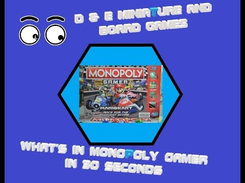 What's in the Box: Monopoly Gamer Mario Kart in 30 Seconds