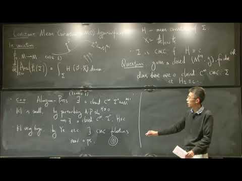 Min-max construction for constant mean curvature surfaces - Xin Zhou