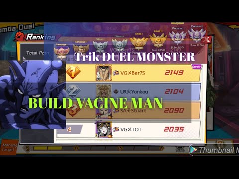 OPM DUEL MONSTER trik + BUILD VACINE MAN 🔥 One Punch Man The Strongest