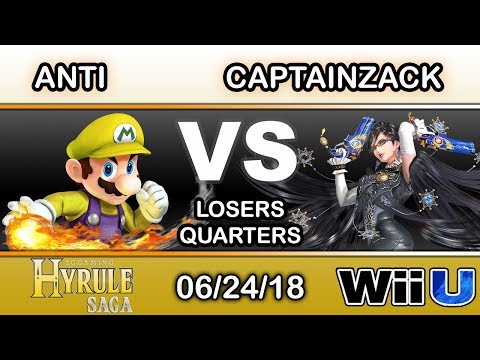 Hyrule Saga - IMT.RZR | ANTi (Mario) Vs. CaptainZack (Bayonetta) Losers Quarters - Smash 4