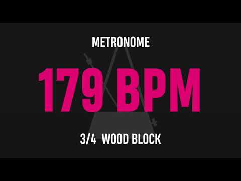 179 BPM 3/4 - Best Metronome (Sound : Wood block)