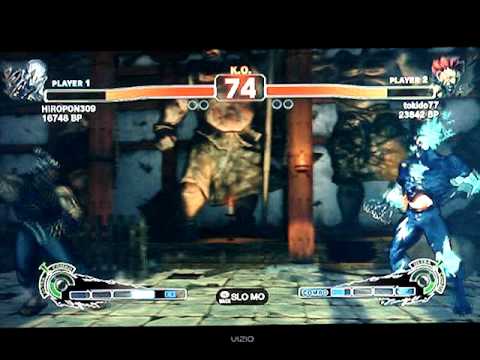 SSF4: HIROPON309 (Seth) vs Tokido (Akuma) - Japanese XBL ranked