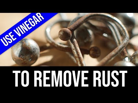 HOW I REMOVED RUST WITH VINEGAR:  a beginner's DIY guide to rust removal // easy, effective, cheap