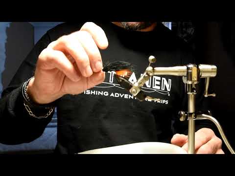 Perhonsidonta. Sidotaan musta streamer harjukselle